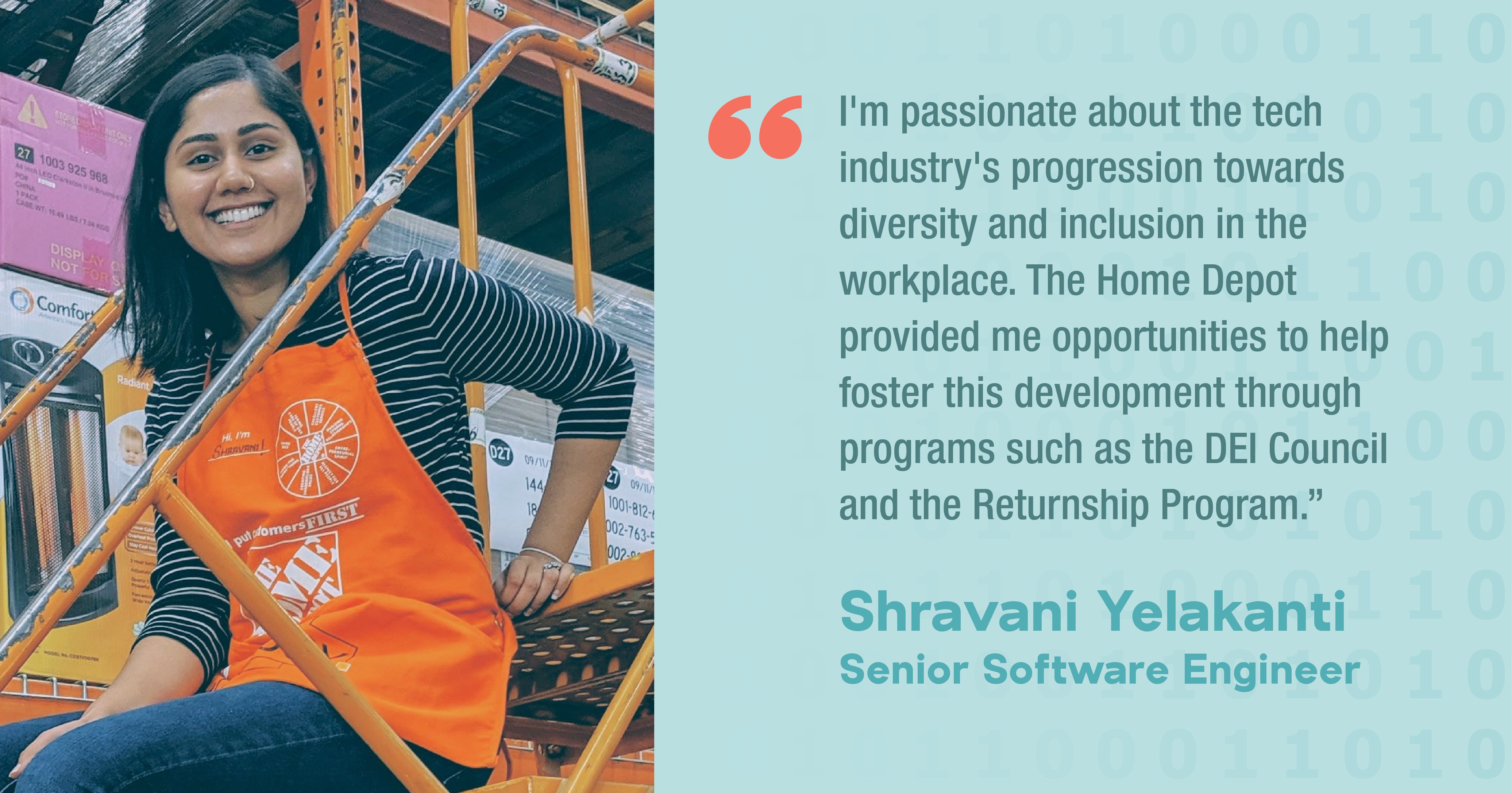 Home Depot S Women Who Code Are Creating Opportunities In Technology   Sharavani BFS Quote 